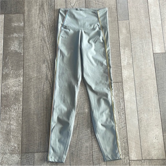 Nike Yoga Dri-Fit Size Small Grey 7/8 Training High-Rise Leggings. - Picture 2 of 7